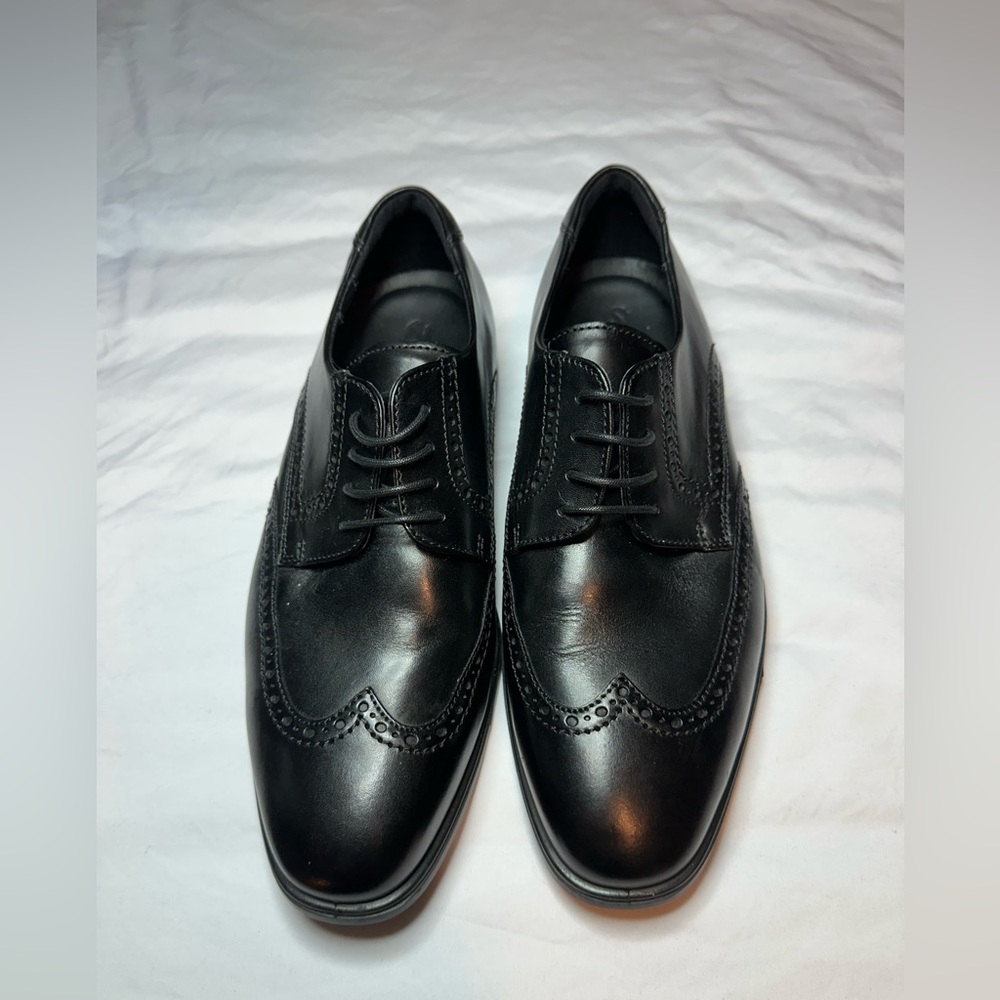 Ecco Black Leather Men's Oxfords